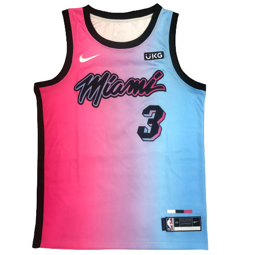 Basketball Trikot Kinder Miami Heat 2018 Dwyane Wade 3# Road Swingman