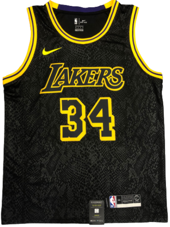 Shaquille O’neal #34 La Lakers Mamba City Edition SWINGMAN