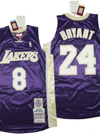 NBA Retro Jersey Kobe Bryant #8/24 dual number LA LAKERS 1996-2016