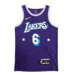 LeBron James #6 La Lakers NBA 75 SWINGMAN