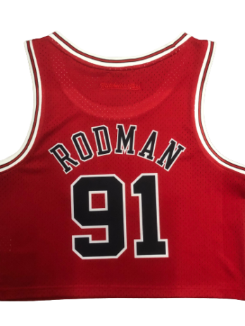 Damski Top Denis Rodman #91 Chicago Bulls NBA Retro