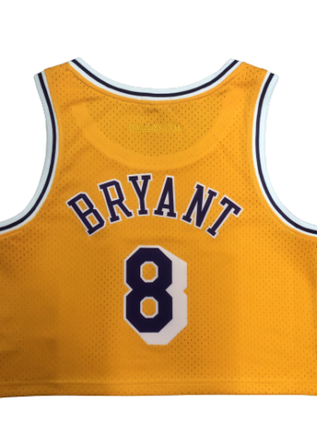 Damski Top Kobe Bryant #8 Los Angeles Lakers NBA Retro