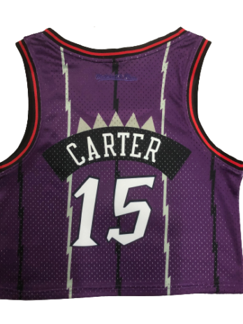 Damski Top Vince Carter #15 Toronto Raptors NBA Retro