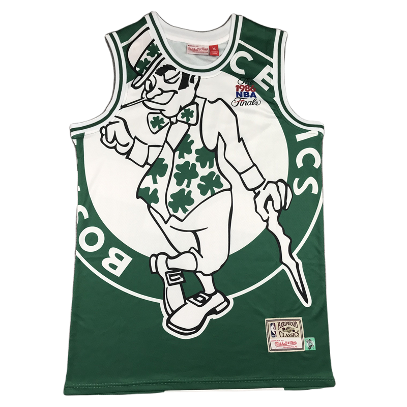 Larry Bird #33 Boston Celtics Logo NBA Jersey