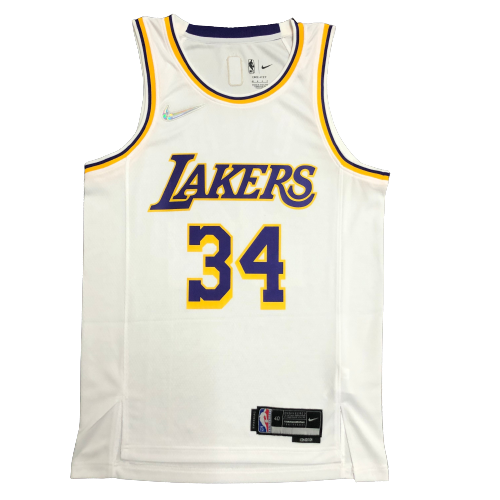 Shaquille O’neal #34 La Lakers NBA 75 SWINGMAN