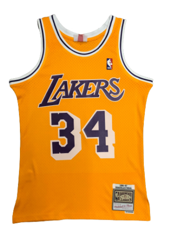 Shaquil O’Neal #34 Los Angeles Lakers Retro NBA Jersey