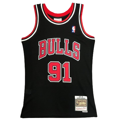 Dennis Rodman #91 Chicago Bulls Retro NBA Jersey czarna