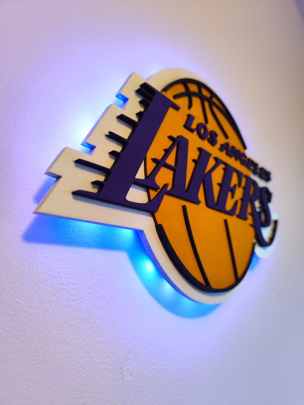 logo nba lakers podswietlone