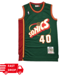 Shawn Kemp 40 Seattle SuperSonics Retro NBA Jersey – rozmiar L