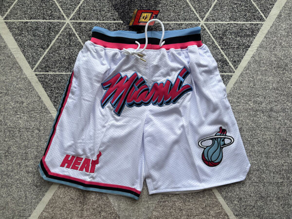 Spodenki Miami Heat białe Miami - obrazek 11