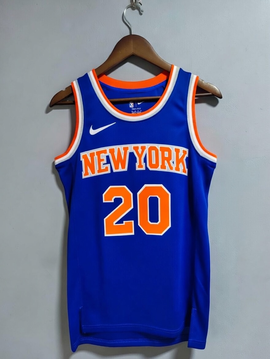 Jeremy Sochan 20 New York Knicks SWINGMAN 2025/26 niebieska - obrazek 2